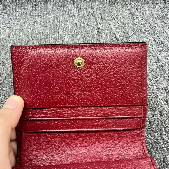100% Authentic GUCCI Blooms Brown Canvas Wallet - Picture 6 of 10